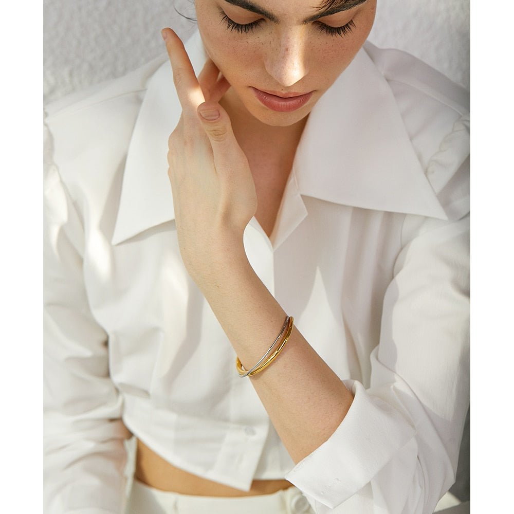 Bracelete Fortuna em Ouro 18K e Prata 925