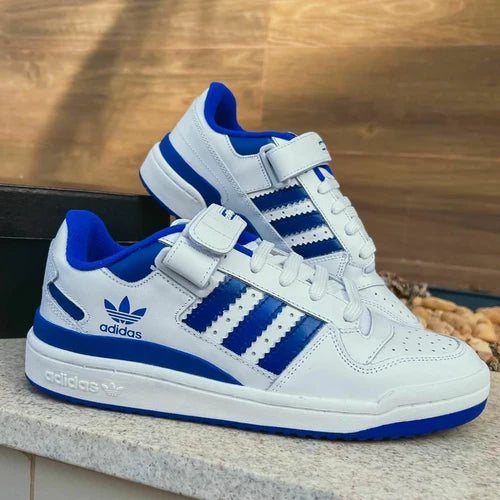 Forum Low Classic Velcro Azul e Branco